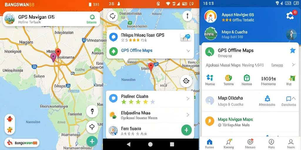 Antarmuka BANGSAWAN88 yang user-friendly untuk navigasi GPS.