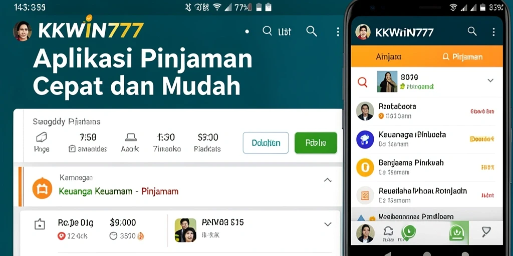 Antarmuka intuitif KKWIN777 untuk pengajuan pinjaman.