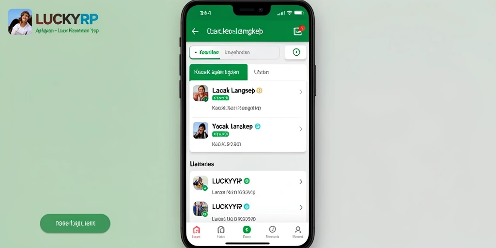 Tampilan antarmuka LUCKYRP yang menawan dan intuitif.