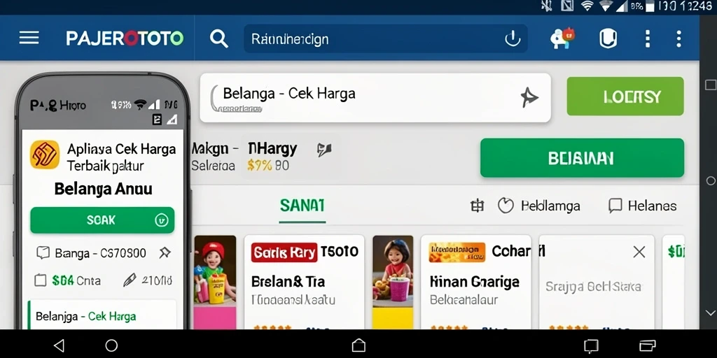 Tampilan antarmuka PAJEROTOTO yang user-friendly dan informatif.