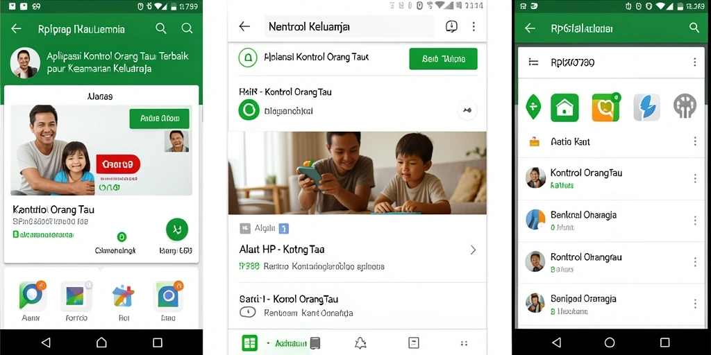 Antarmuka aplikasi Kontrol Orang Tua RP6789 yang user-friendly.