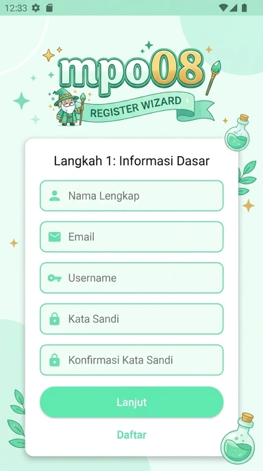 Panduan Registrasi Akun Baru mpo08 untuk Pengguna Android